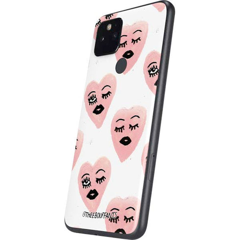 Bouffants and Broken Hearts Winking Hearts Google Pixel 5 Skin